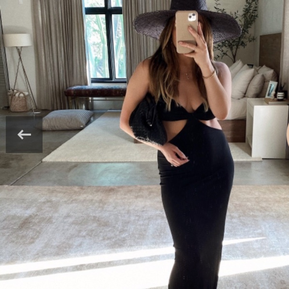 Black Maxi dress with cutout detail